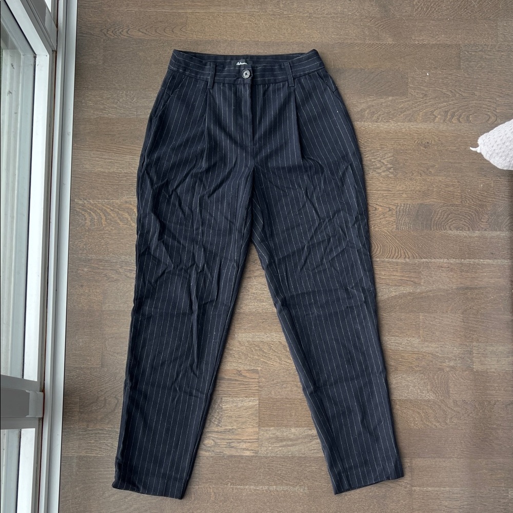 Reitmans Black Pinstripe Trousers
